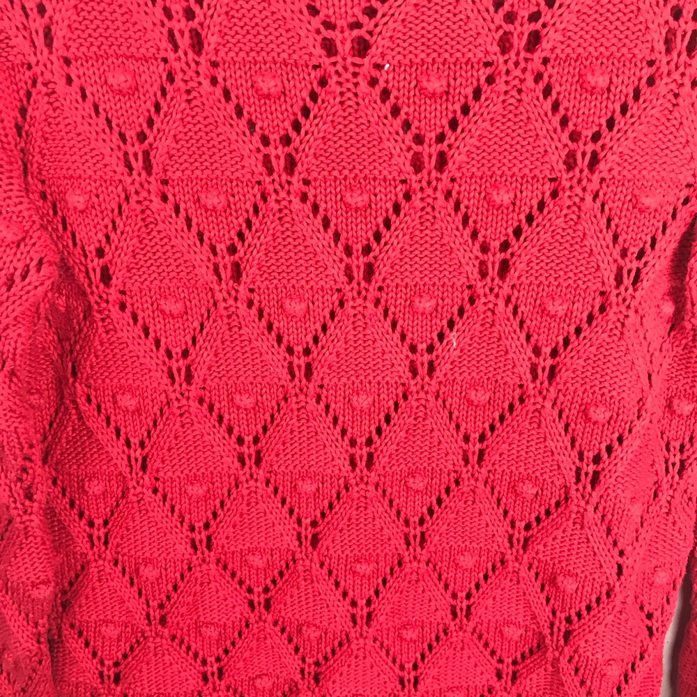Tommy Hilfiger Red Diamond Long Sleeve Sweater - Picture 3 of 6